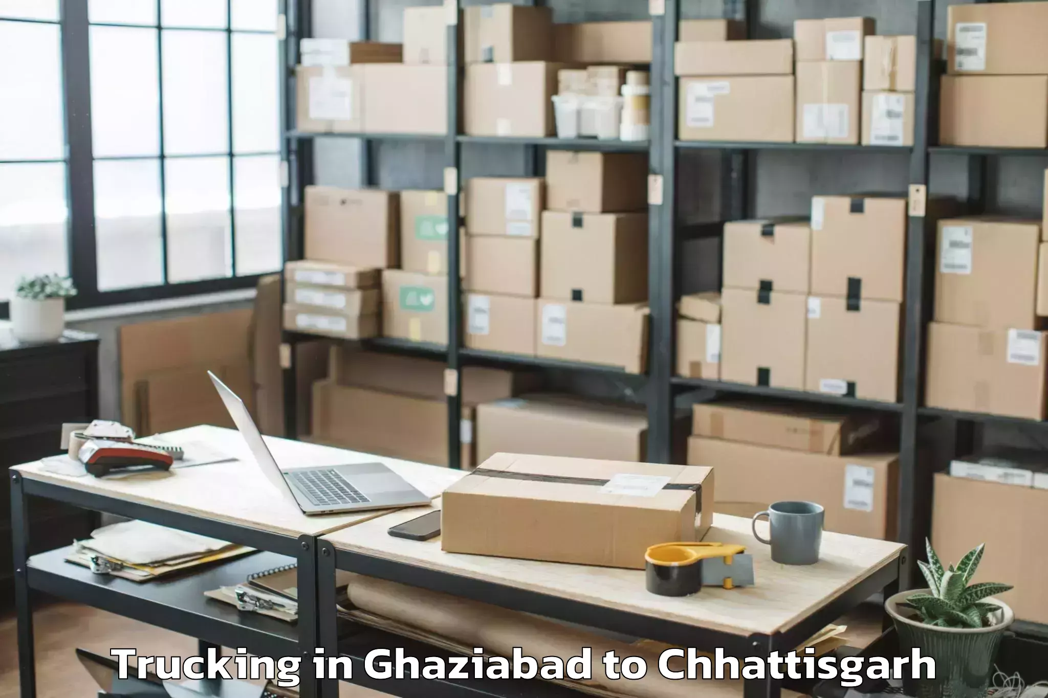 Leading Ghaziabad to Mats University Aarang Trucking Provider